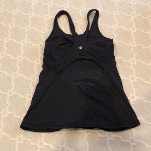 Lululemon tank, black, size 6